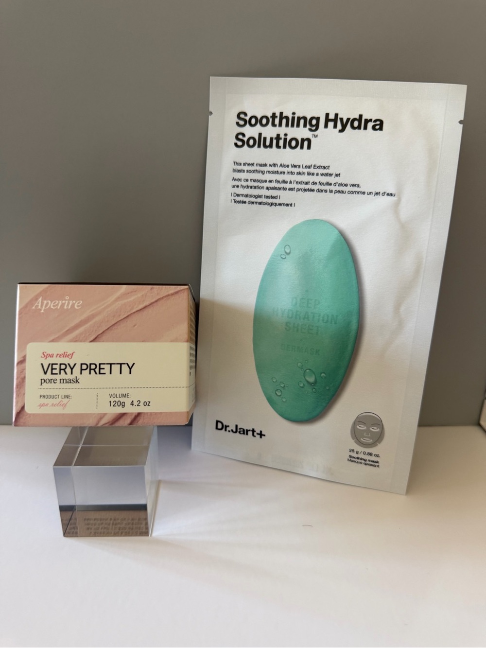 Aperire Very Pretty Pore Mask & Dr. Jart+ Soothing Hydra Solution Mask